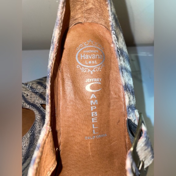 Jeffrey Campbell Tee-Off Beige Black Zebra - Picture 7 of 11